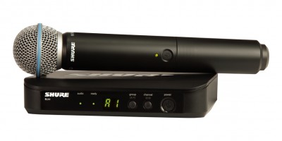 Shure BLX24UK/B58X-K14 BLX Receiver with Beta 58A Wireless Microphone System.