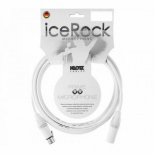 Klotz IRFM0300 iceRock XLR to XLR  Microphone Cable 3 Meter White Color
