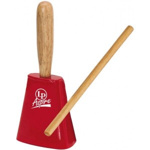 Latin Percussion LPA900-RD EZ-Grip Cowbell, Red