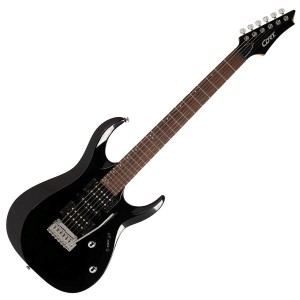 Cort X200-BK Solid Body Electric Guitar - Black Color