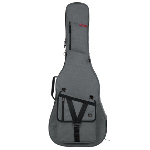 Gator Transit Series Gig Bag for Acoustic Guitar -Light Gray (GT-ACOUSTIC-GRY)