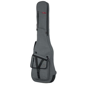 Gator Transit Series Gig Bag for Bass Guitar -Gray (GT-BASS-GRY)