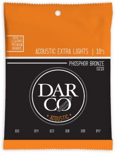 Darco D210 10-47 Phosphor Bronze Acoustic Guitar Strings Extra Light.
