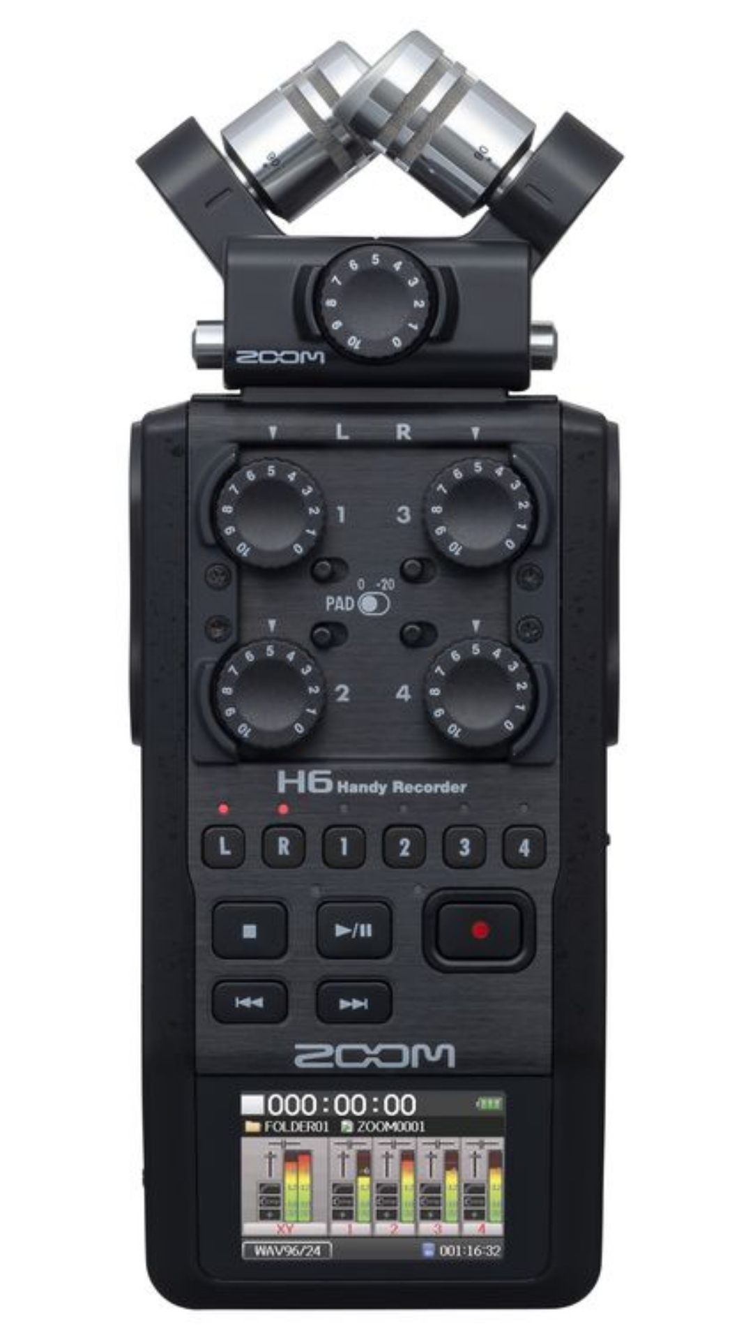 Zoom H6 All Black Handy Recorder