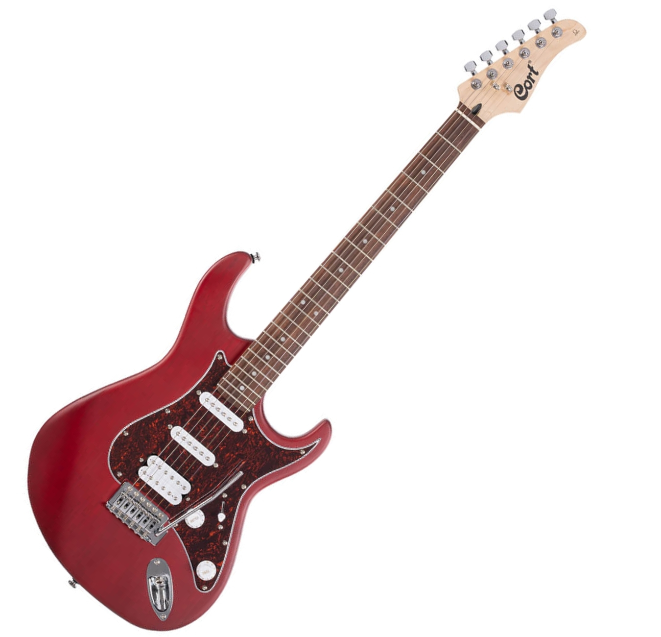 Cort G110-OPBC (HSS) Pick up Electric Guitar - Open Pore Black Cherry 