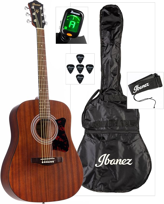 Ibanez V54NJP-OPN Jampack Dreadnought Acoustic Starter Pack