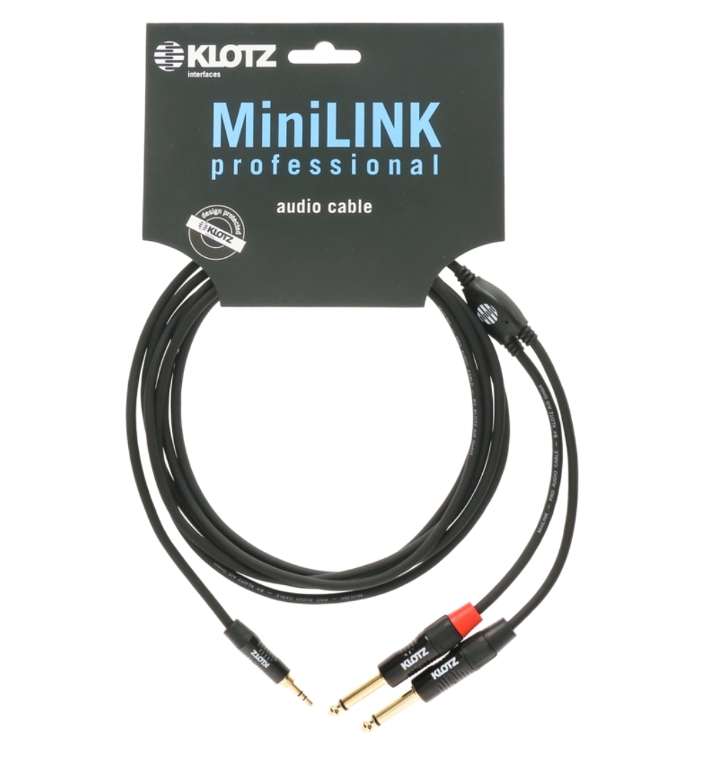 Klotz KY5-150 MiniLink Pro 3.5mm - Twin 1/4