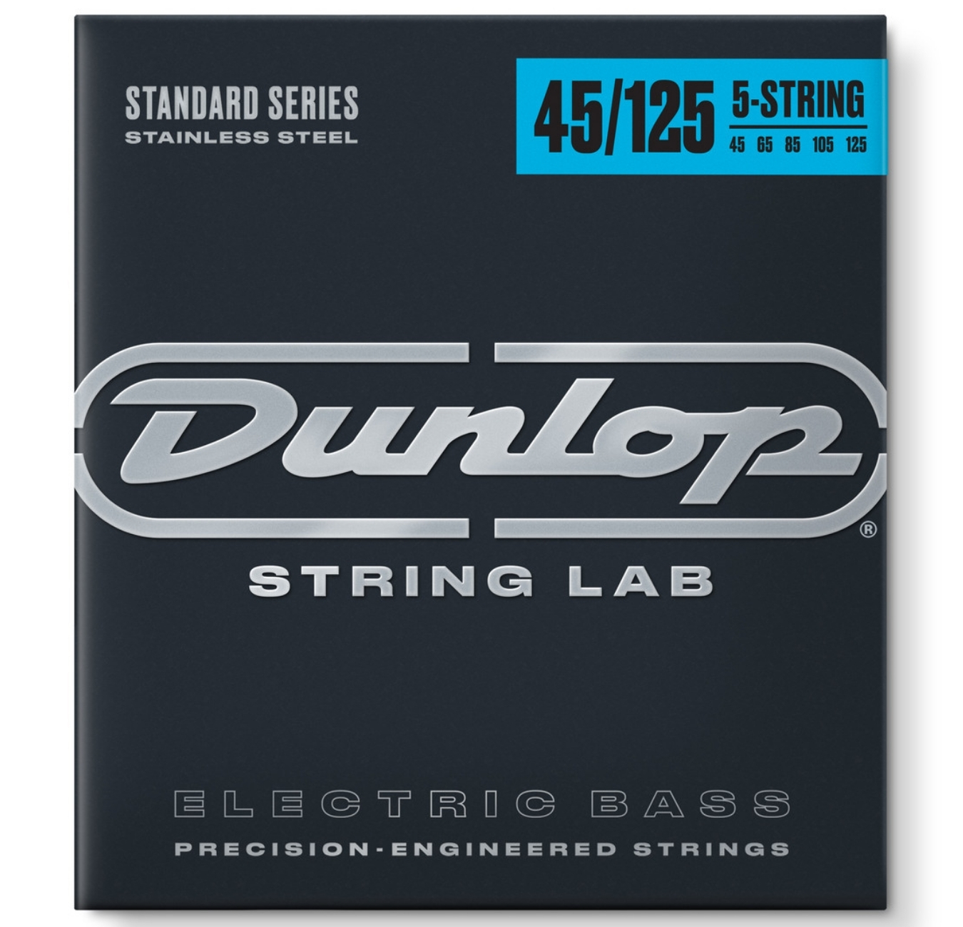 Dunlop DBS45125 Standard Series Stainless Steel Bass Strings 45-125 - 5 String Set