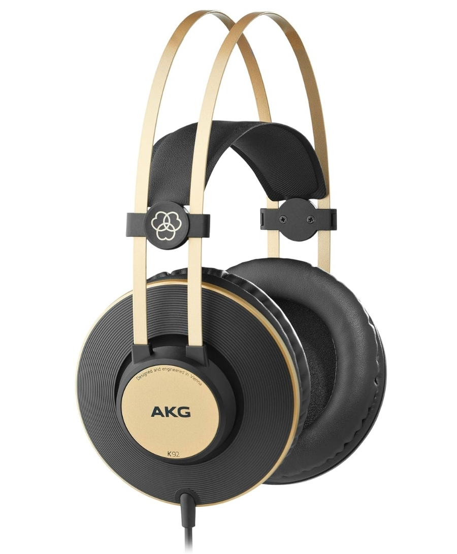 AKG K92 Closed-back Monitor Headphones.