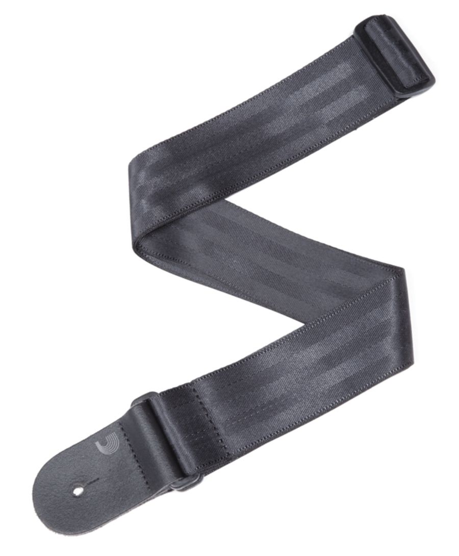 D'Addario 50SB00 Seat Belt Guitar Strap - Black