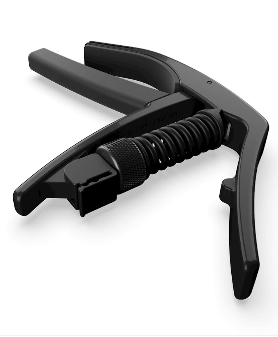 D'Addario PW-CP-10 NS Artist Capo Adjustable Tension - Black