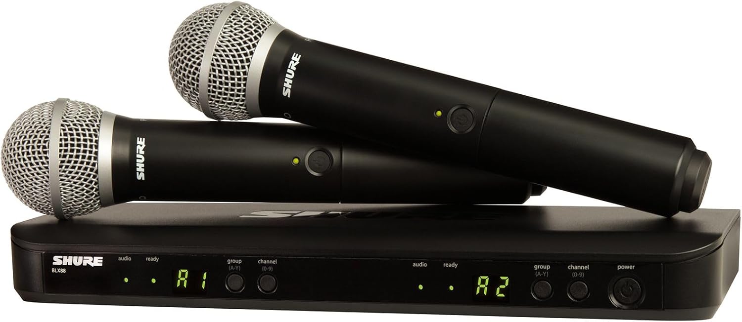 Shure BLX288/PG58 Dual-Channel Wireless System with Two PG58 Handheld Transmitters
