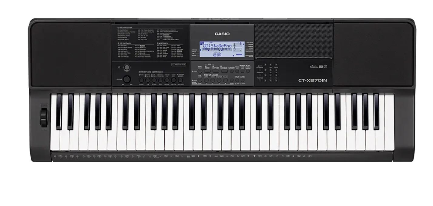 Casio CT-X870IN 61-Key Portable Keyboard, Black